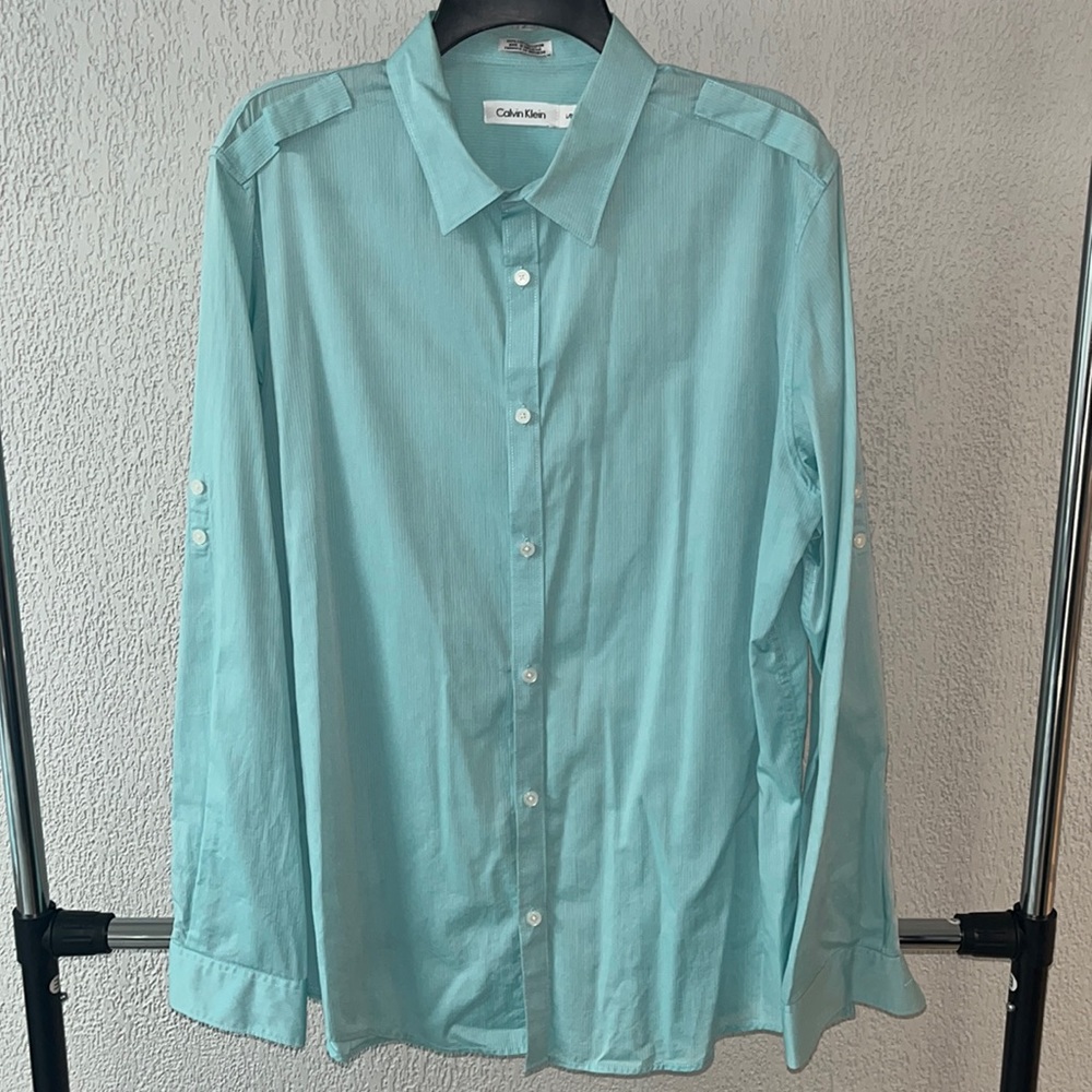 Calvin Klein Large Dress Shirt Striped